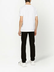 Dolce & Gabbana T-shirts and Polos White cotton logo crewneck