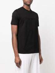 Emporio Armani Black cotton logo T-shirt