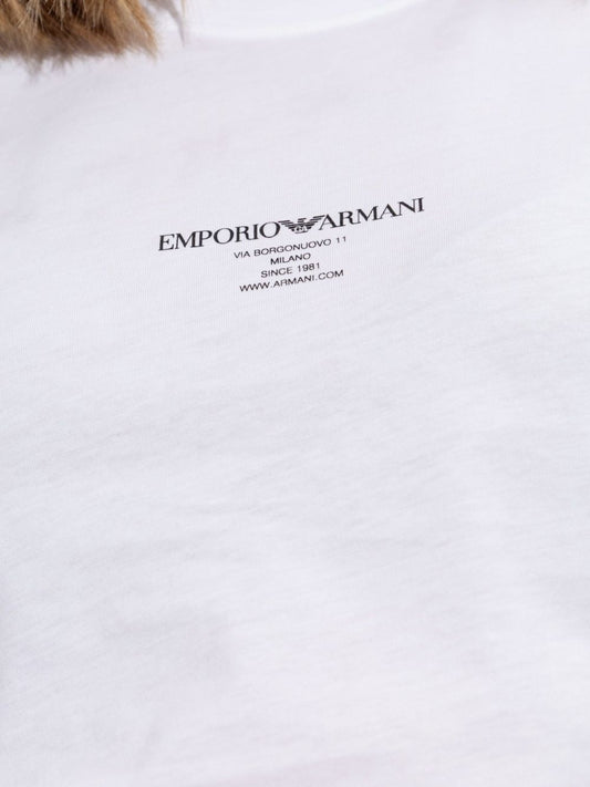 Emporio Armani White T‑Shirts & Polos — Women's Topwear
