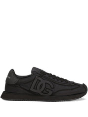 Dolce & Gabbana Sneakers in Black Silk and Nylon