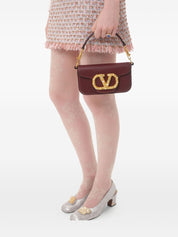 Valentino Garavani Bags.. Bordeaux leather shoulder bag