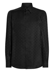 Dolce & Gabbana Shirts Black silk jacquard