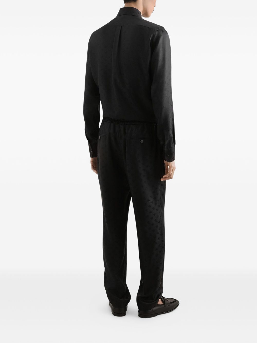 Dolce & Gabbana Shirts Black silk jacquard