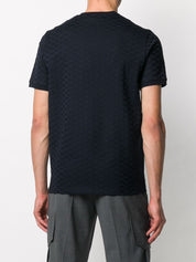Emporio Armani T-shirts and Polos Blue cotton logo tee