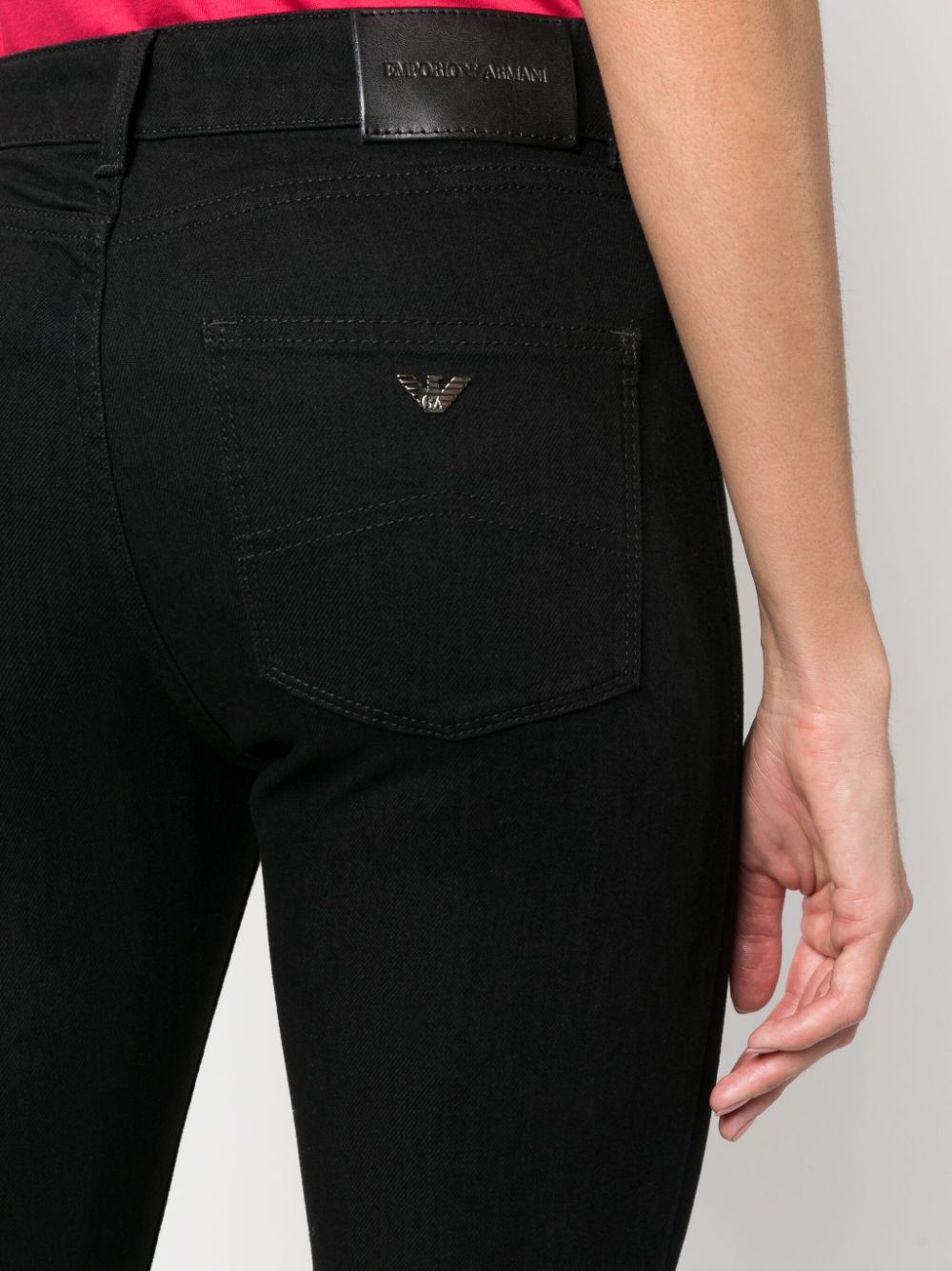 Emporio Armani Jeans — Black Slim Stretch Denim