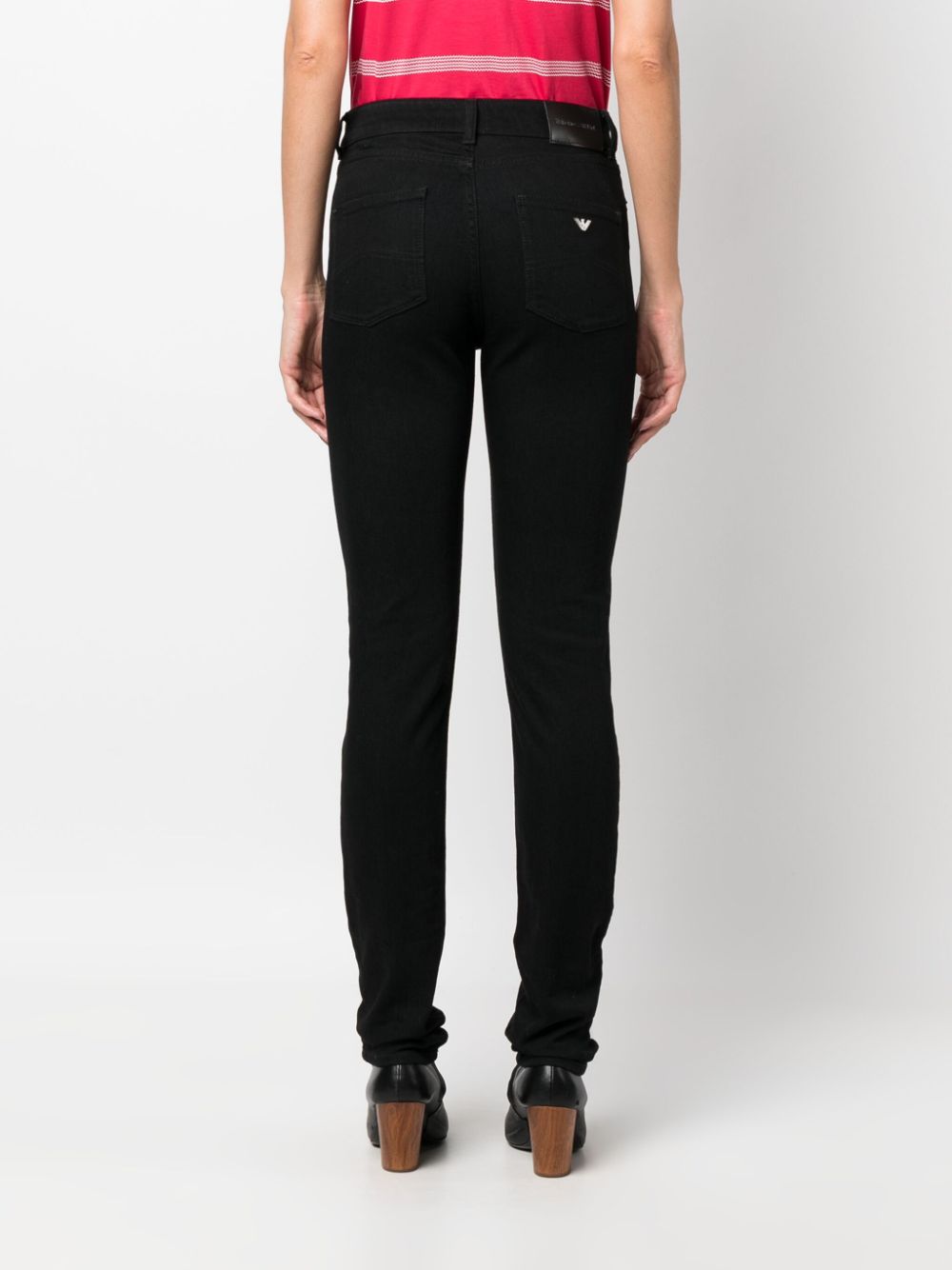 Emporio Armani Jeans — Black Slim Stretch Denim