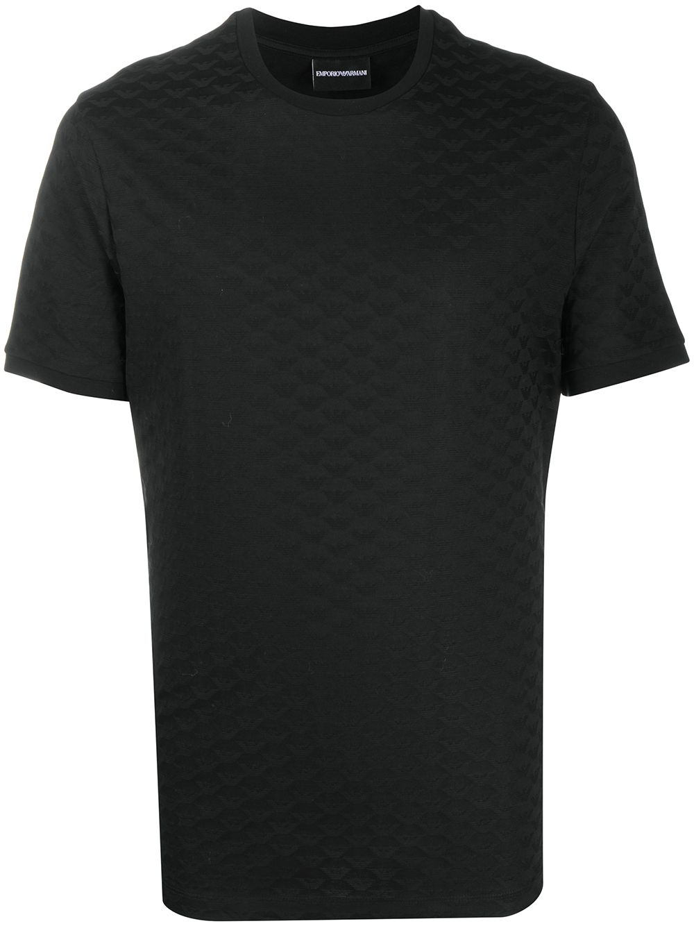 T-shirts et polos Emporio Armani T-shirt en coton noir avec logo