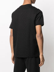 T-shirts et polos Emporio Armani T-shirt en coton noir avec logo