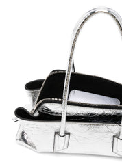 Silver La Passeggiata Small Handbag — The Attico