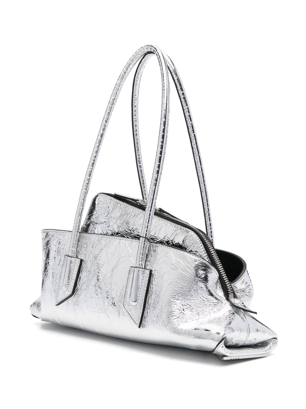 Silver La Passeggiata Small Handbag — The Attico