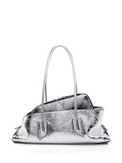 Silver La Passeggiata Small Handbag — The Attico