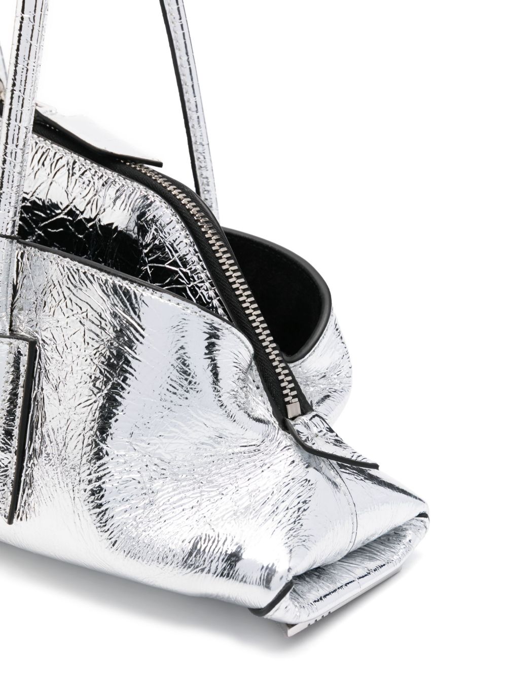 Silver La Passeggiata Small Handbag — The Attico