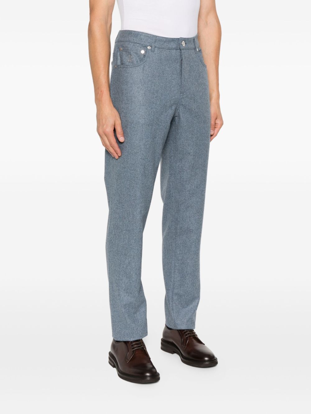 Pantalon Brunello Cucinelli Bleu Clair