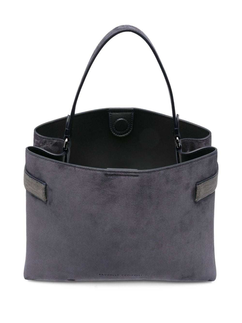 Blue suede handbag — Brunello Cucinelli