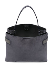 Blue suede handbag — Brunello Cucinelli