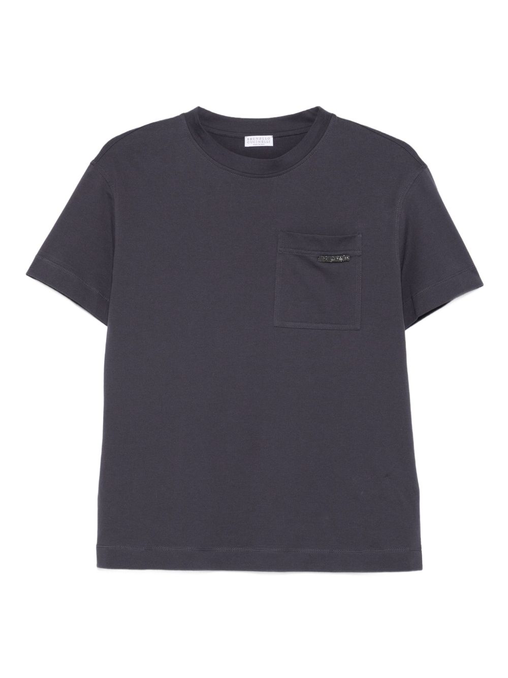 Brunello Cucinelli T-shirts and Polos Blue cotton crew neck