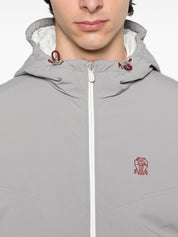 Brunello Cucinelli Abrigos Cazadora de nailon gris