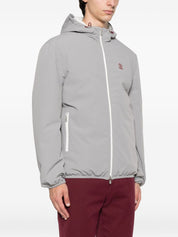 Brunello Cucinelli Abrigos Cazadora de nailon gris