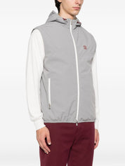 Brunello Cucinelli Jackets Grey nylon vest