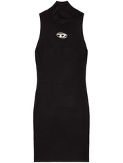 Diesel Dresses Black ribbed knit mini dress