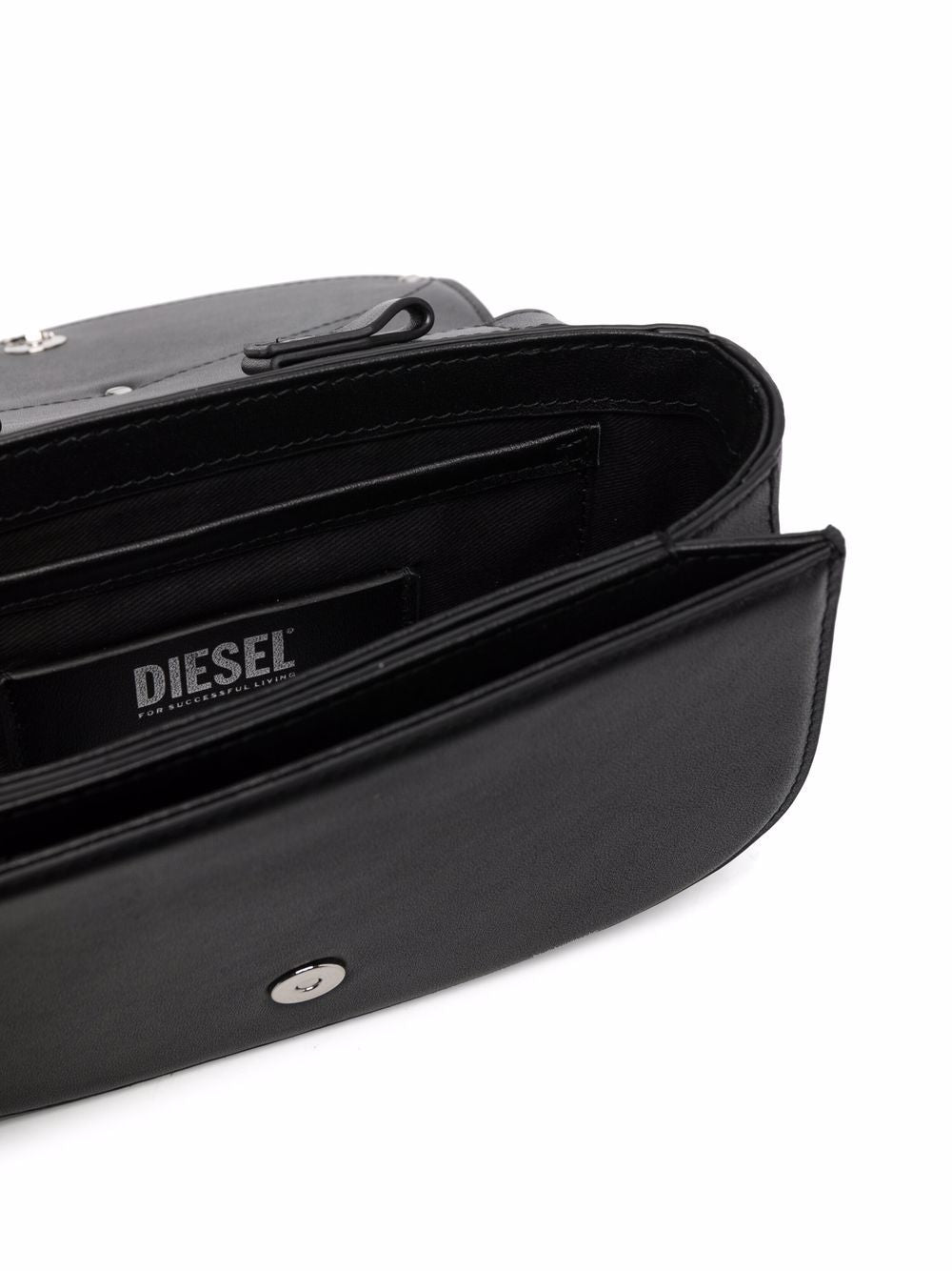 Sacs Diesel. Sac bandoulière en cuir noir