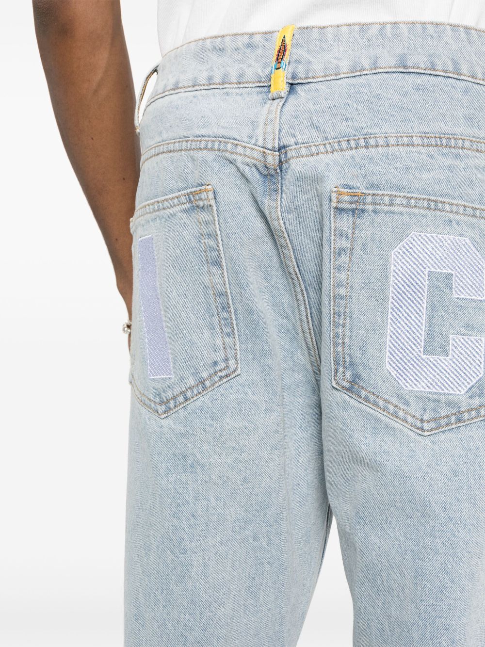 Icecream Jeans Clear Blue silk nylon denim