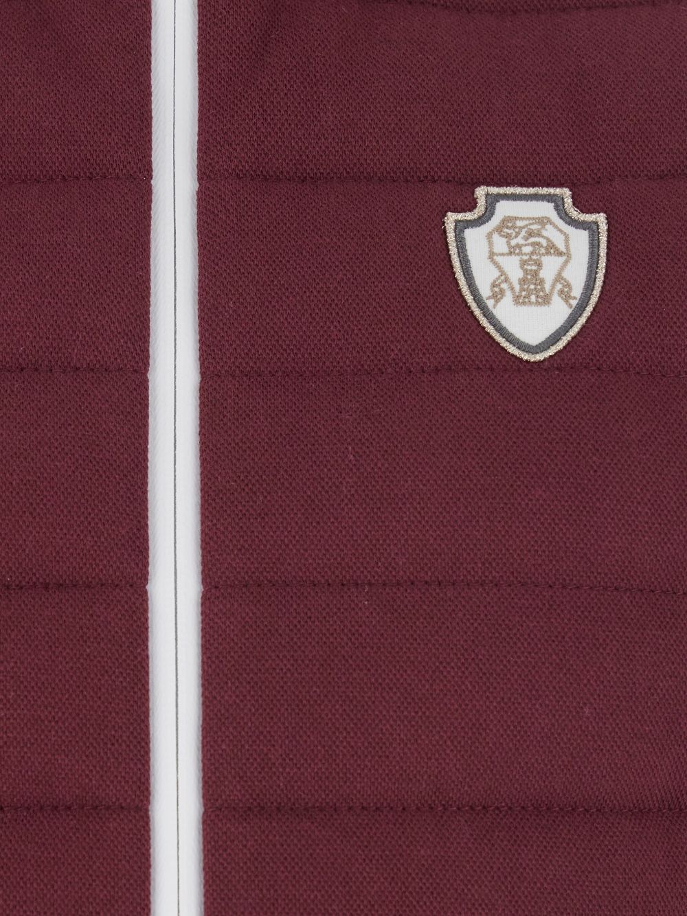 Vestes Brunello Cucinelli Gilet matelassé sans manches bordeaux