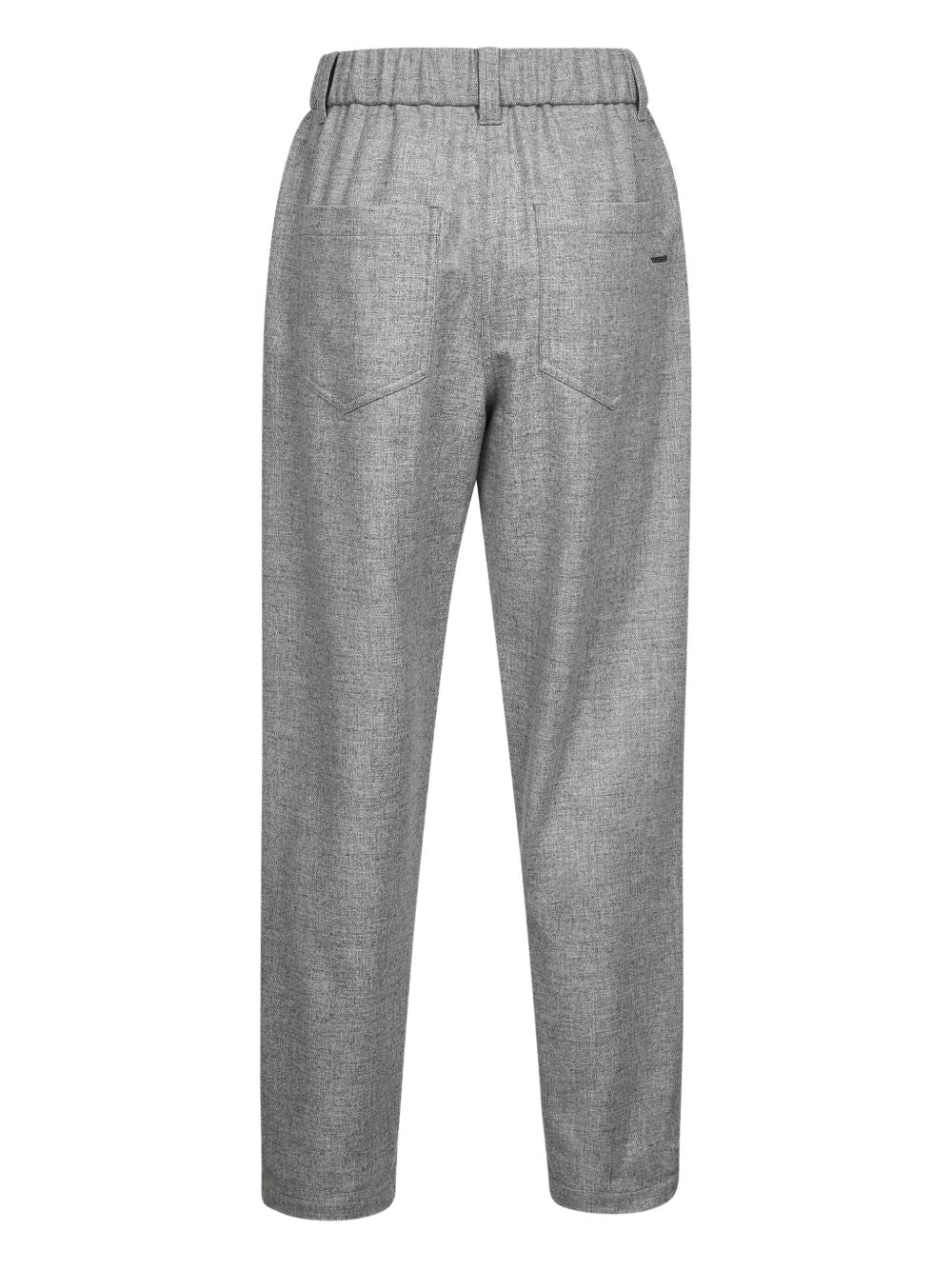Brunello Cucinelli Trousers in Light Grey Wool
