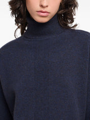 Emporio Armani Blue Roll‑Neck Sweater