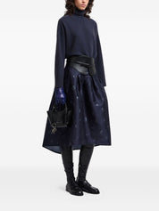 Emporio Armani Blue Roll‑Neck Sweater