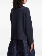 Emporio Armani Blue Roll‑Neck Sweater