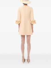 Valentino Dresses Beige wool and silk short dress