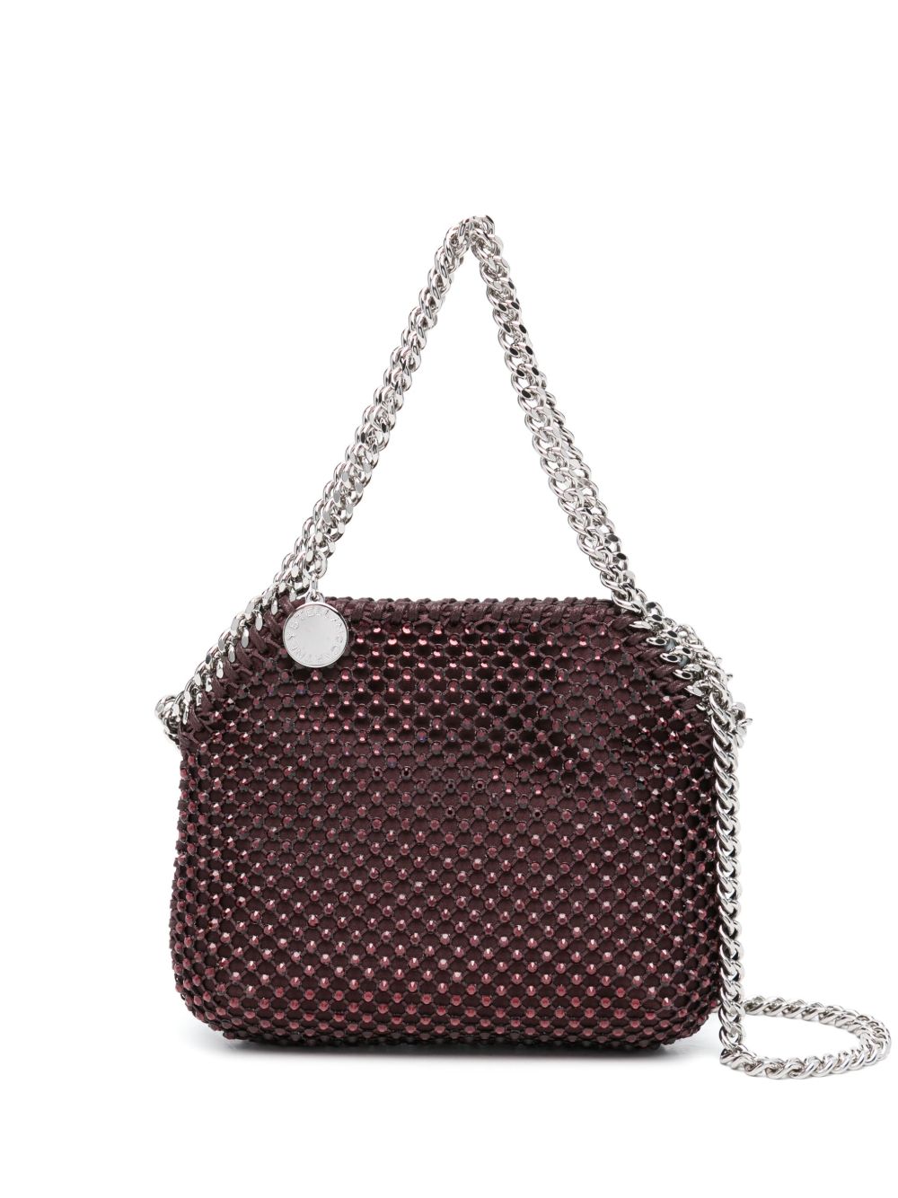 Stella McCartney Bags.. Bordeaux mini Falabella Crystal tote