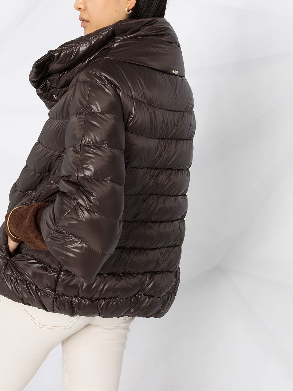 Vestes Herno en nylon marron ultraléger