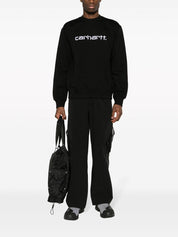 Carhartt WIP PRE Black Logo Cotton Crewneck Sweater