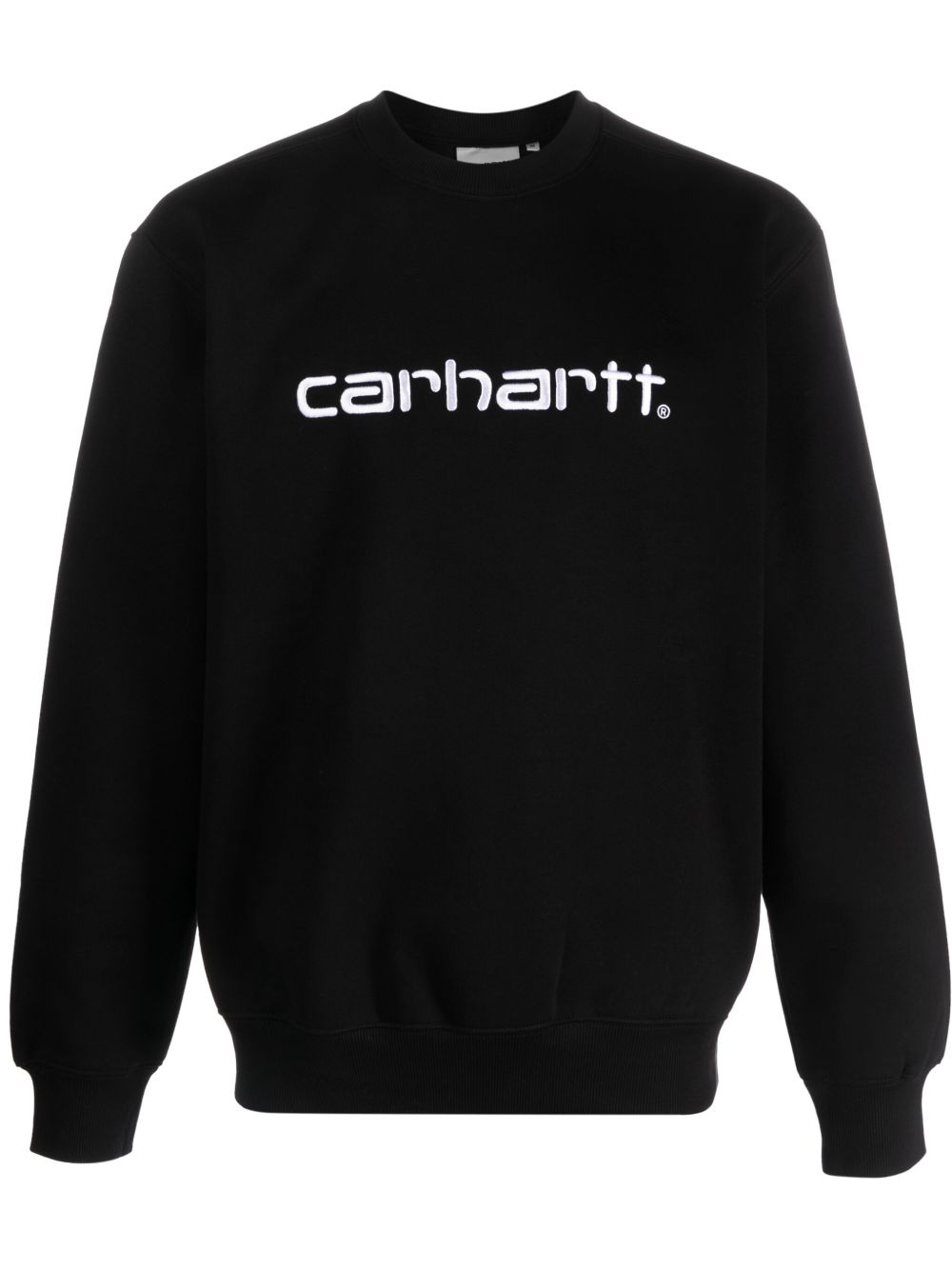 Carhartt WIP PRE Black Logo Cotton Crewneck Sweater