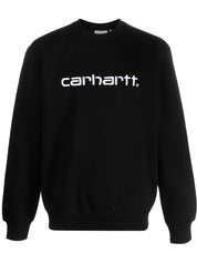 Carhartt WIP PRE Black Logo Cotton Crewneck Sweater