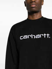 Carhartt WIP PRE Black Logo Cotton Crewneck Sweater