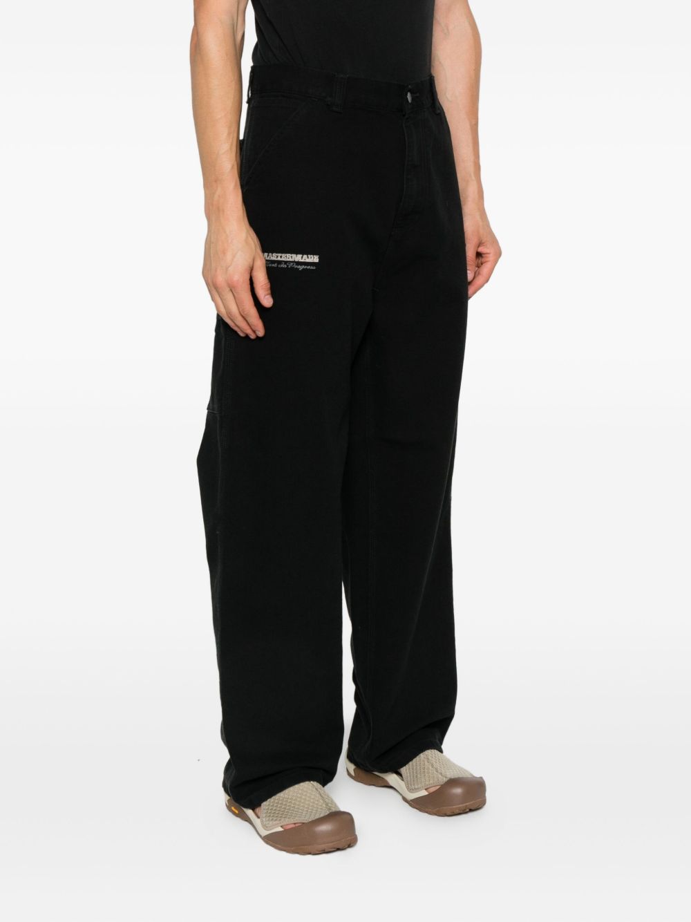Carhartt Wip Pre Trousers Black in silk and nylon