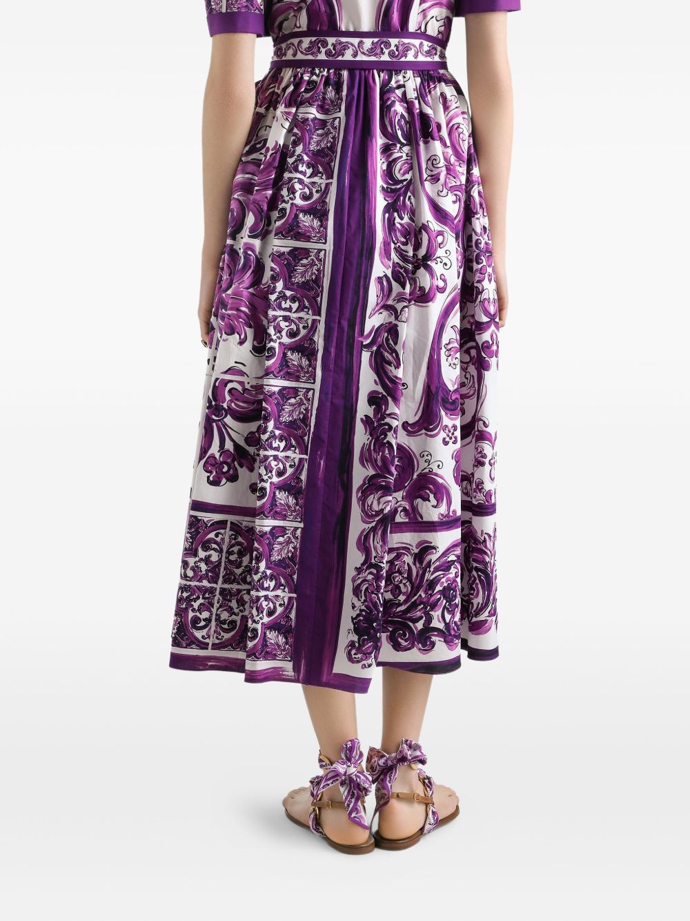 Dolce & Gabbana Dresses Purple cotton shirtdress
