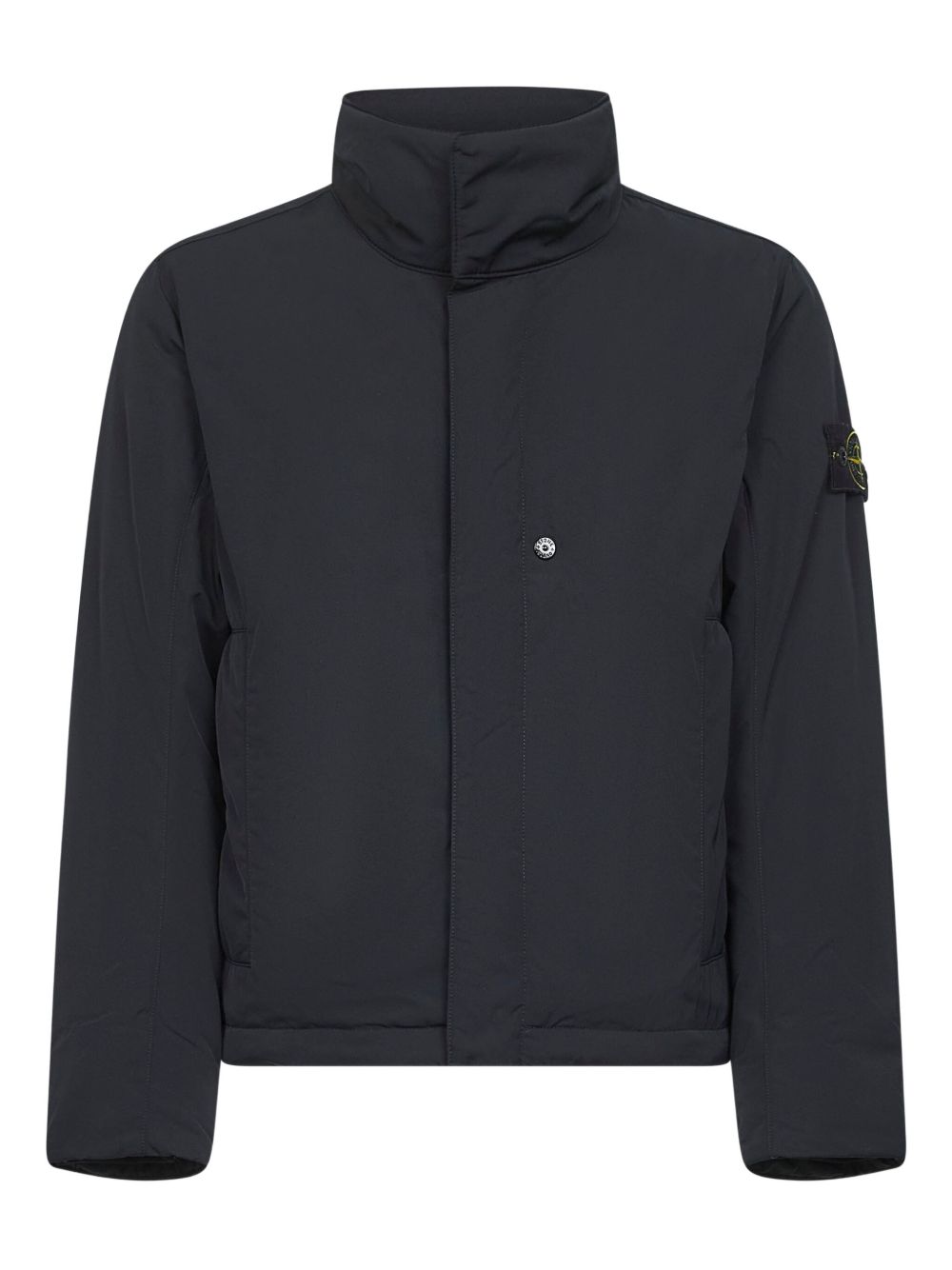 Stone Island Jackets Black padded nylon windbreaker