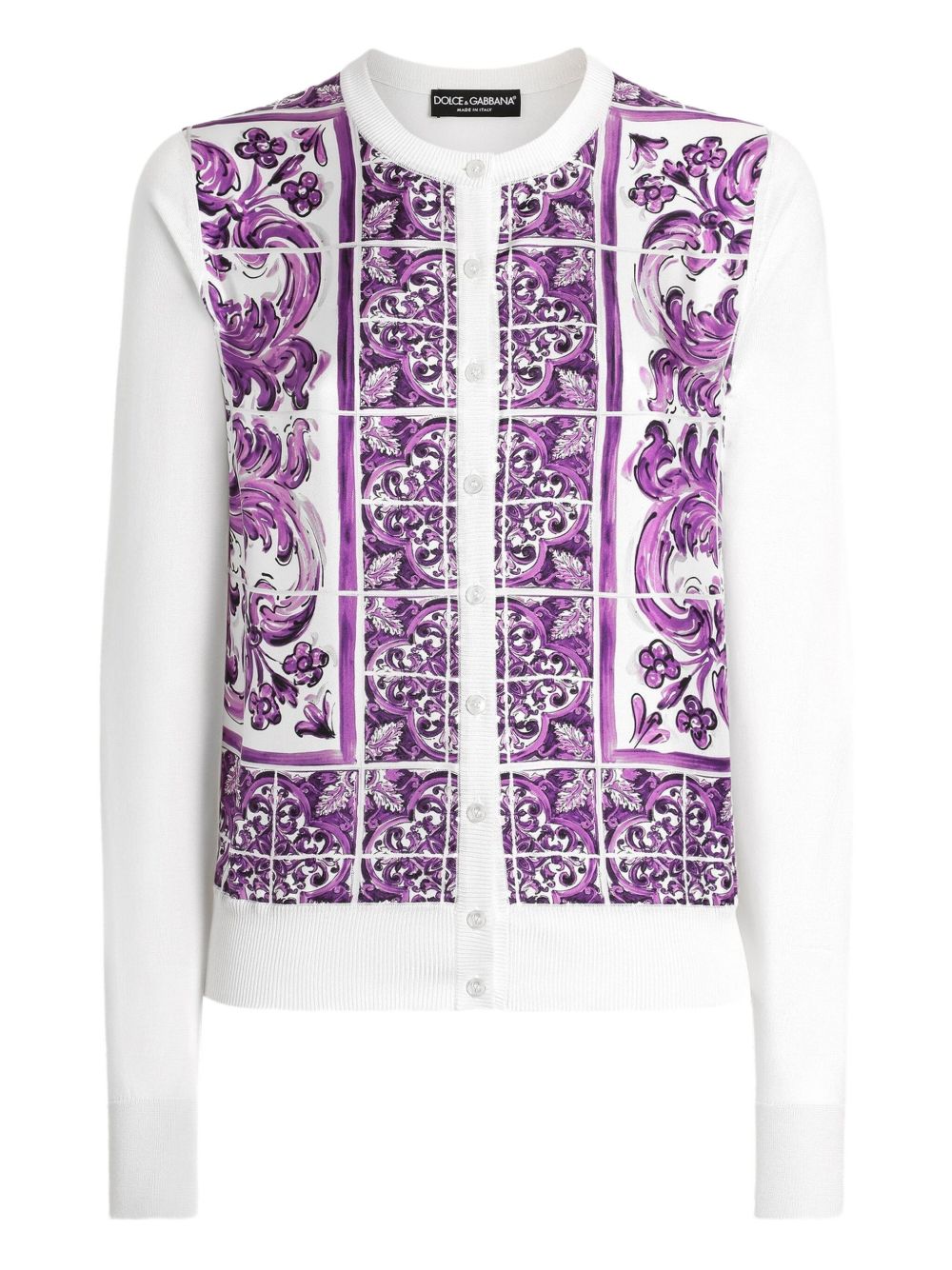 Pulls Dolce &amp; Gabbana Cardigan en soie violet