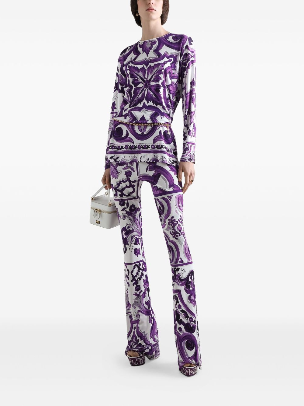 Dolce & Gabbana Trousers Purple slim cut