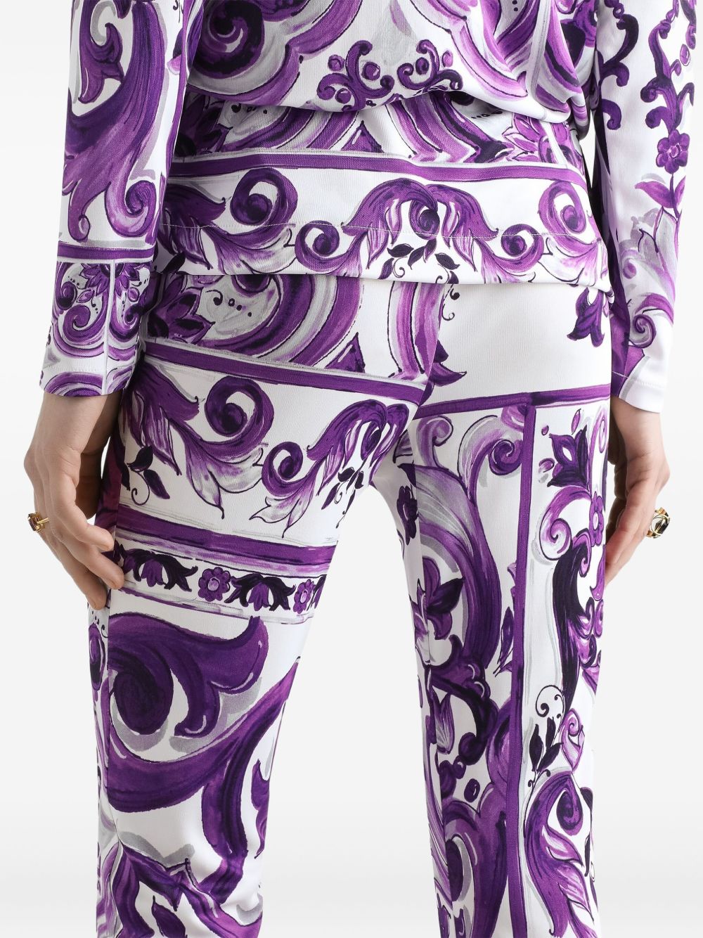 Dolce & Gabbana Trousers Purple slim cut