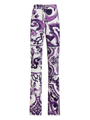Dolce & Gabbana Trousers Purple slim cut