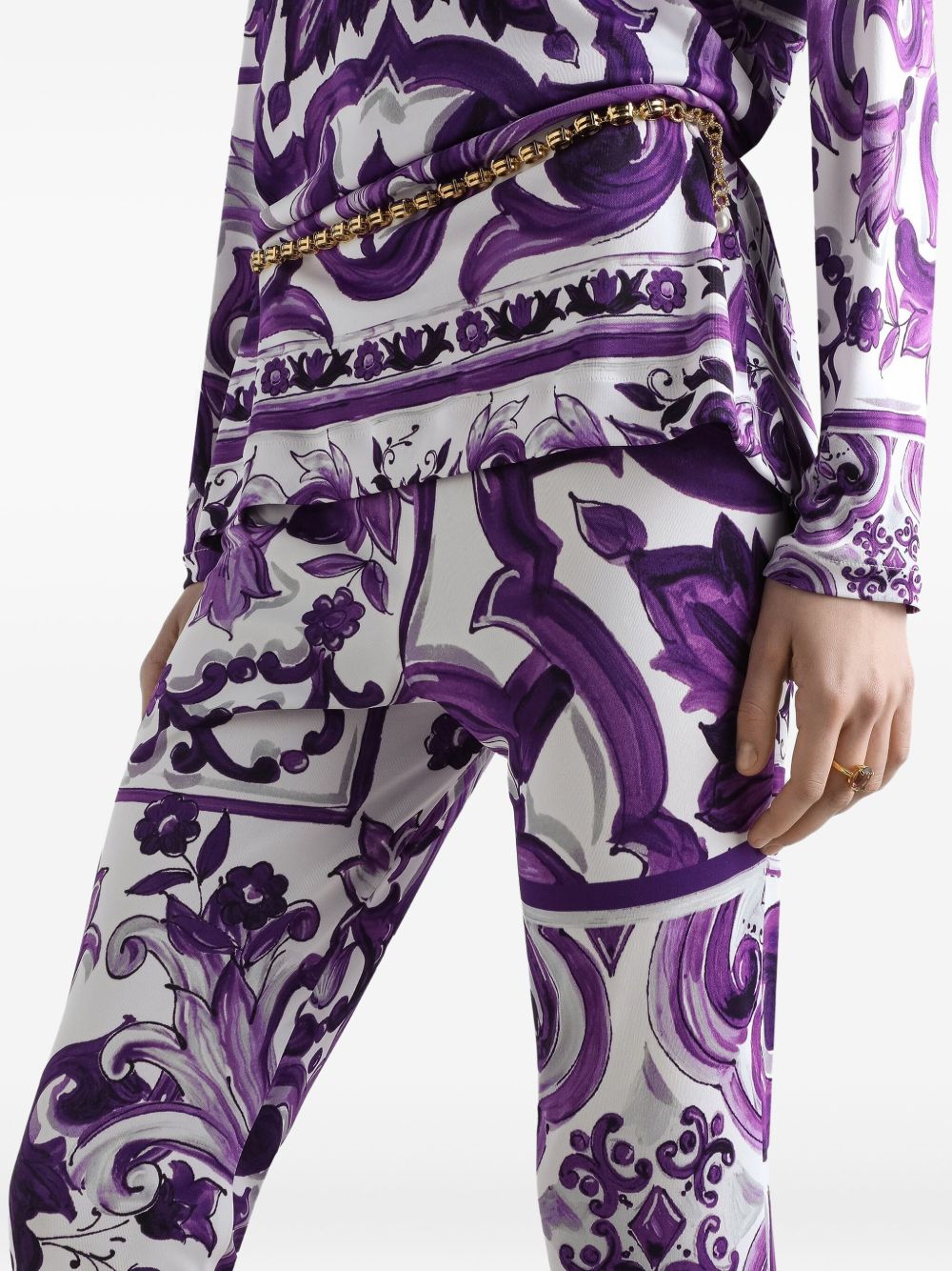 Dolce & Gabbana Trousers Purple slim cut