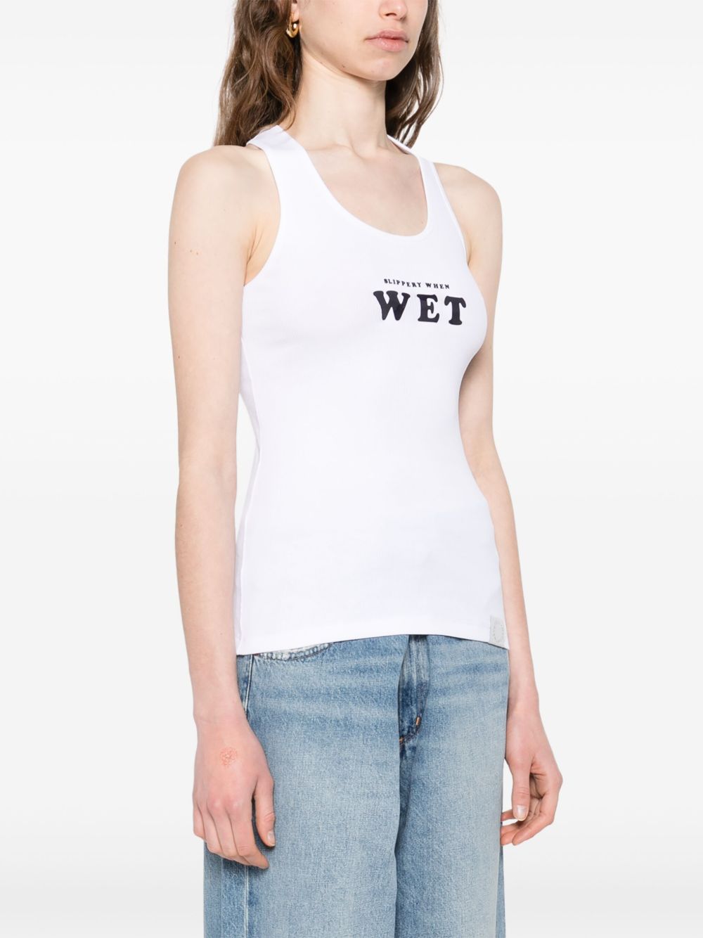 Stella McCartney Top White racerback tank