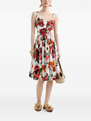 Dolce & Gabbana Dresses White cotton midi dress