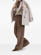Brunello Cucinelli beige wool‑cashmere cardigan