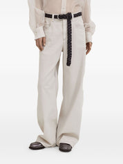 Brunello Cucinelli Trousers White cotton